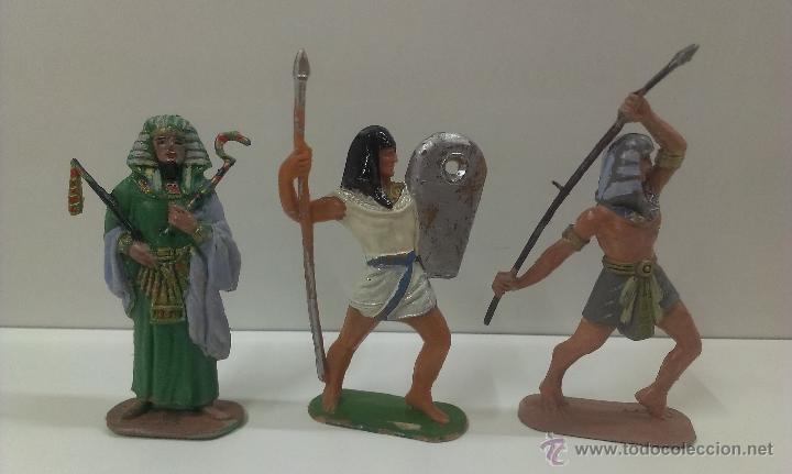 Figuras de goma y PVC: SEIS EGIPCIOS DE JECSAN . - Foto 4