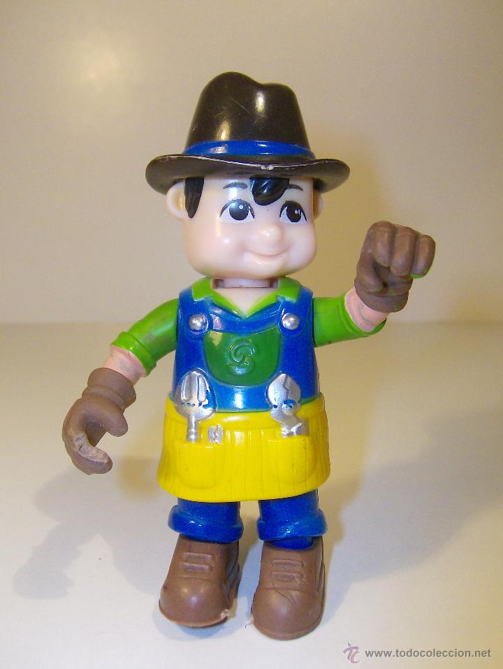 Figuras de Borracha e PVC: FIGURA NI&Ntilde;O CON SOMBRERO Y HERRAMIENTAS. PLASTICO DURO