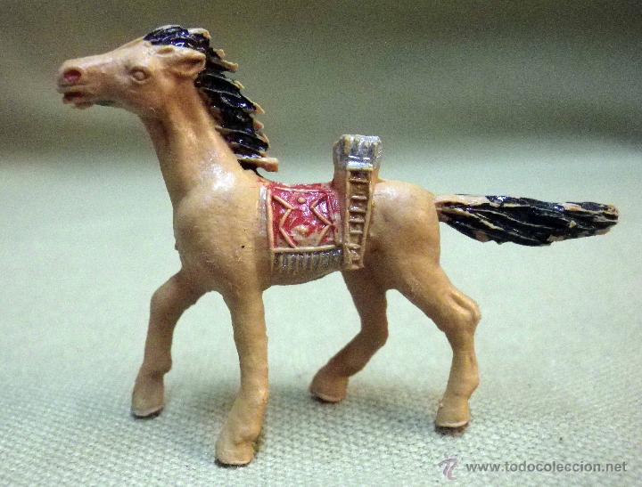 Figuras de goma y PVC: FIGURA DE PLASTICO, CABALLO INDIO, MINI OESTE, MINI COMANSI, COMANSI - Foto 1