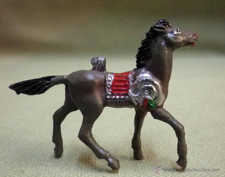 Figuras de goma y PVC: FIGURA DE PLASTICO, CABALLO INDIO, MINI OESTE, MINI COMANSI, COMANSI - Foto 1