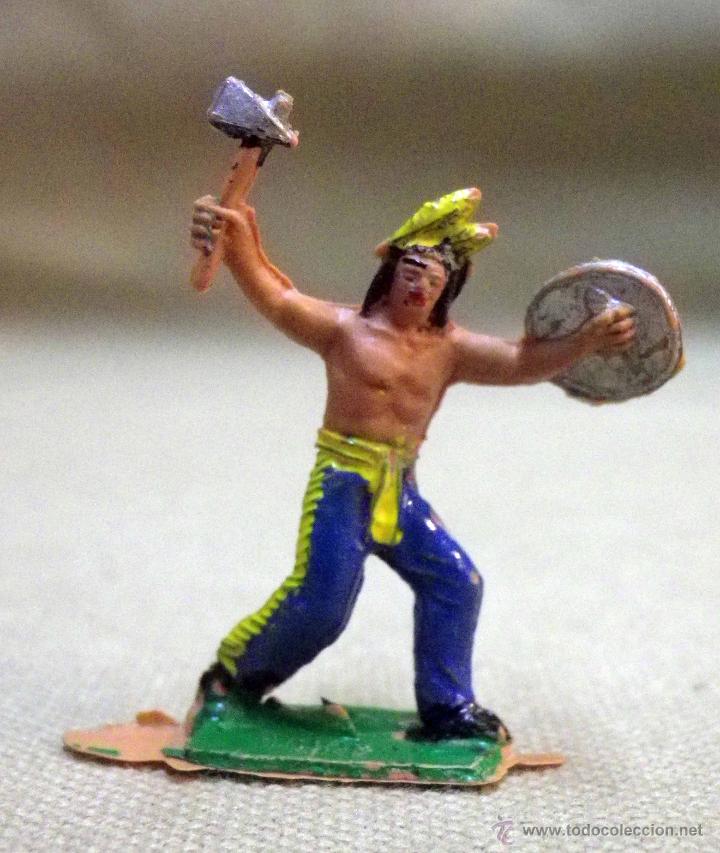 Figuras de goma y PVC: FIGURA DE PLASTICO, INDIO, MINI OESTE, MINI COMANSI, COMANSI - Foto 1