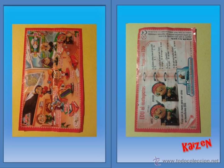 Figuras de Goma Kinder: KINDER SORPRESA. PAPELILLO INTERIOR DE INSTRUCCIONES Y FOLLETOS/CATALOGO