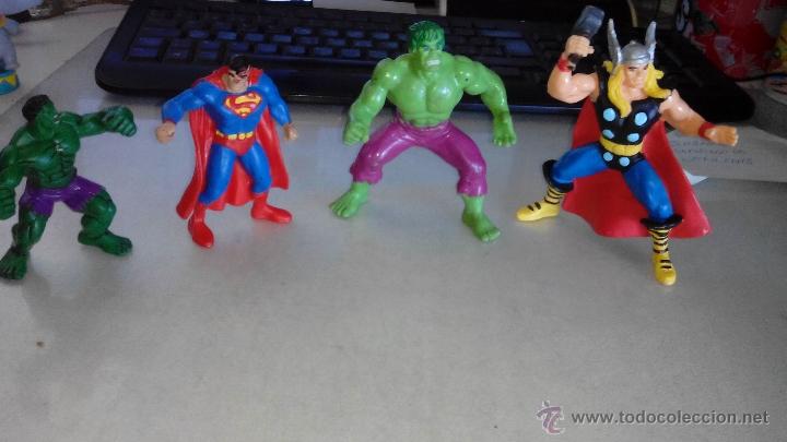 Figuras de goma y PVC: SUPERMAN - HULK - THOR - YOLANDA - marvel - Foto 1