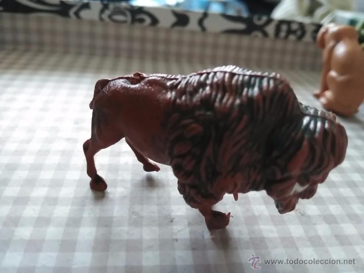 Figuras de Goma y PVC: FIGURA BUFFALO BISON MUY ANTIGUO
