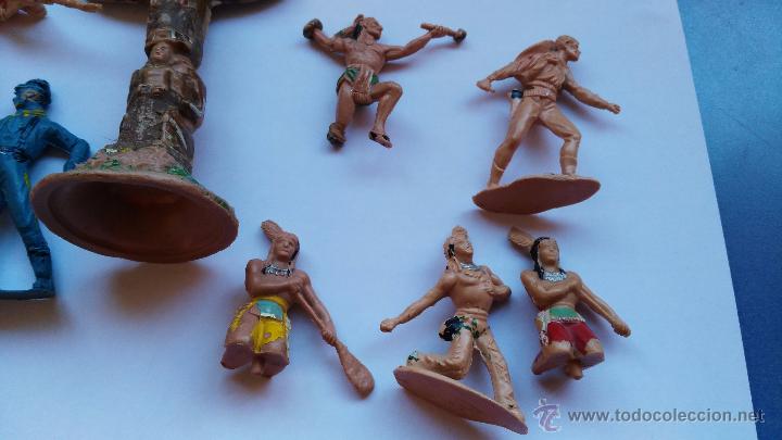 Figuras de goma y PVC: lote te indios vaqueros y mas de reamsa - Foto 3