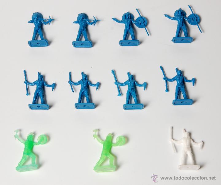 Figuras de goma y PVC: INDIOS  MONTAPLEX, 11 FIGURAS - Foto 1