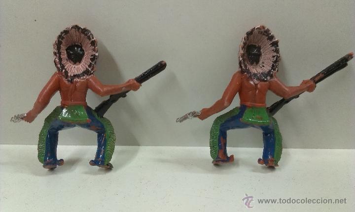Figuras de goma y PVC: DOS INDIOS PARA CABALLO - Foto 2
