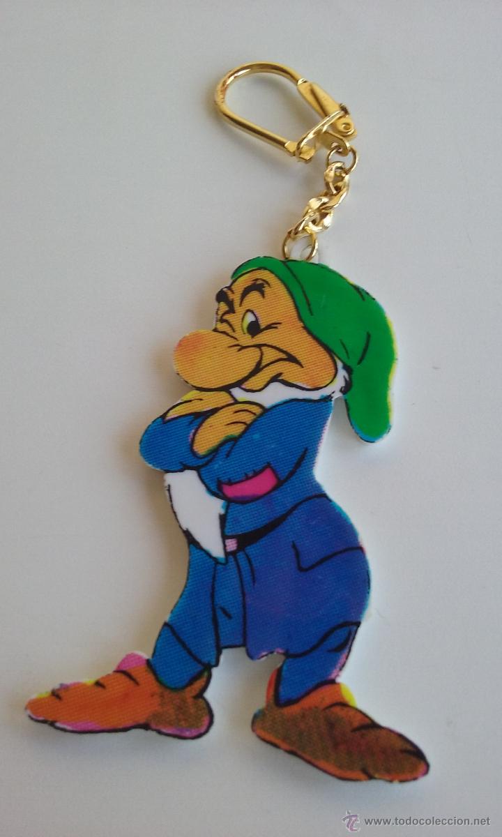 Figuras de Goma y PVC: FIGURA/ LLAVERO SERIE BLANCANIEVES Y LOS 7 ENANITOS.