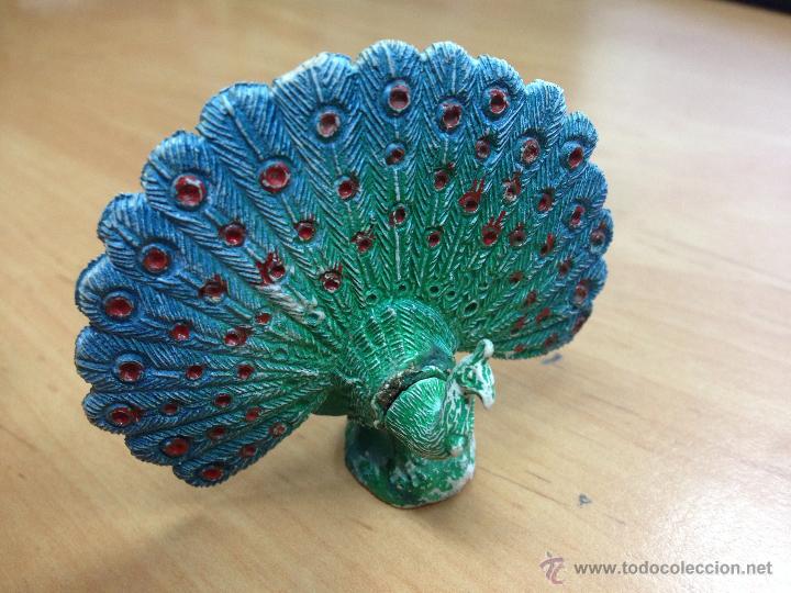 Figuras de goma y PVC: FIGURA DE PECH PAVO REAL - Foto 1