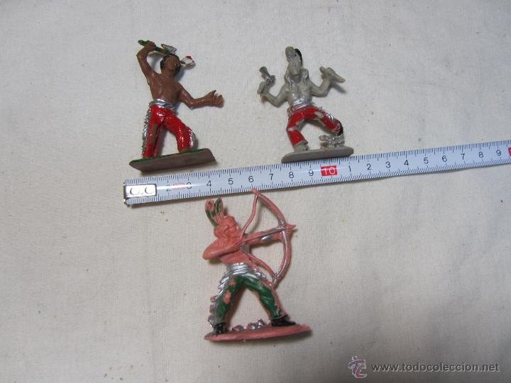Figuras de goma y PVC: 3 indios de pl&aacute;stico - Foto 3