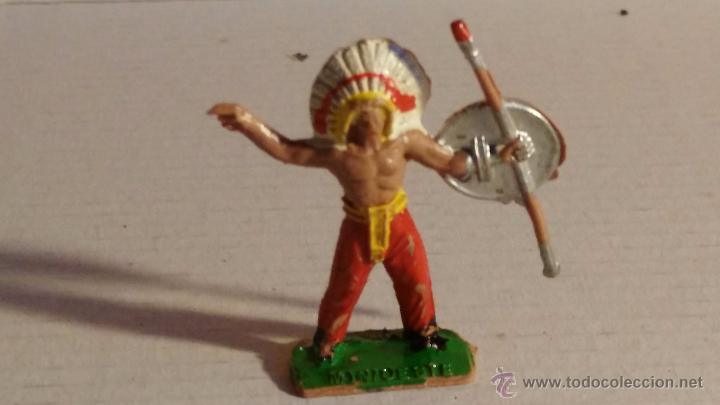 Figuras de goma y PVC: comansi mini oeste a&ntilde;os 60 indio - Foto 1