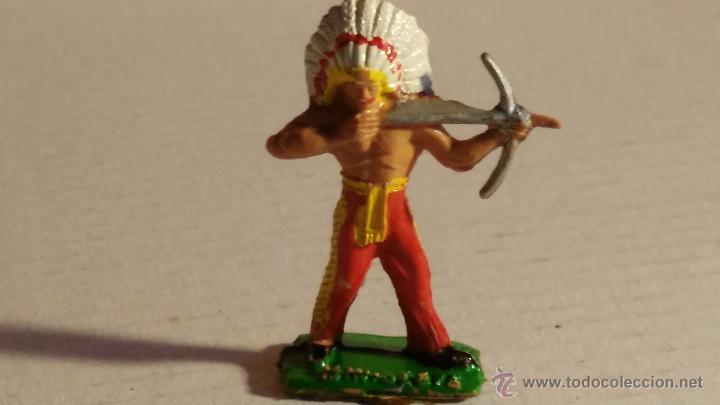 Figuras de goma y PVC: comansi mini oeste a&ntilde;os 60 indio - Foto 1
