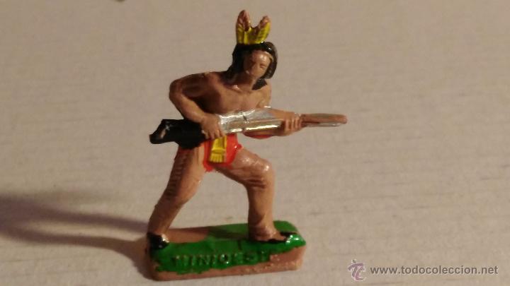 Figuras de goma y PVC: comansi mini oeste a&ntilde;os 60 indio - Foto 1