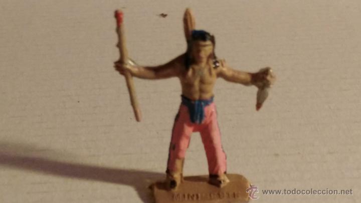 Figuras de goma y PVC: comansi mini oeste a&ntilde;os 60 indio - Foto 1