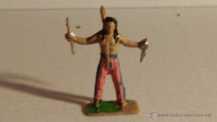 Figuras de goma y PVC: comansi mini oeste a&ntilde;os 60 indio - Foto 1