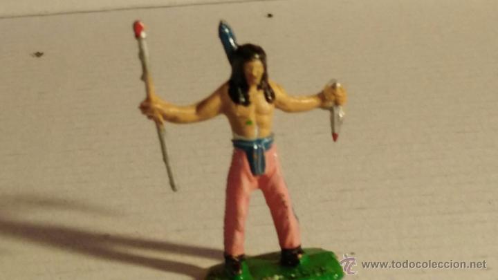 Figuras de goma y PVC: comansi mini oeste a&ntilde;os 60 indio - Foto 1