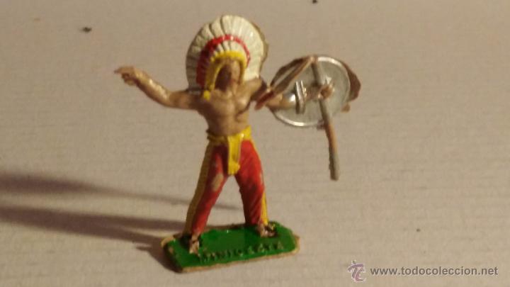 Figuras de goma y PVC: comansi mini oeste a&ntilde;os 60 indio - Foto 1