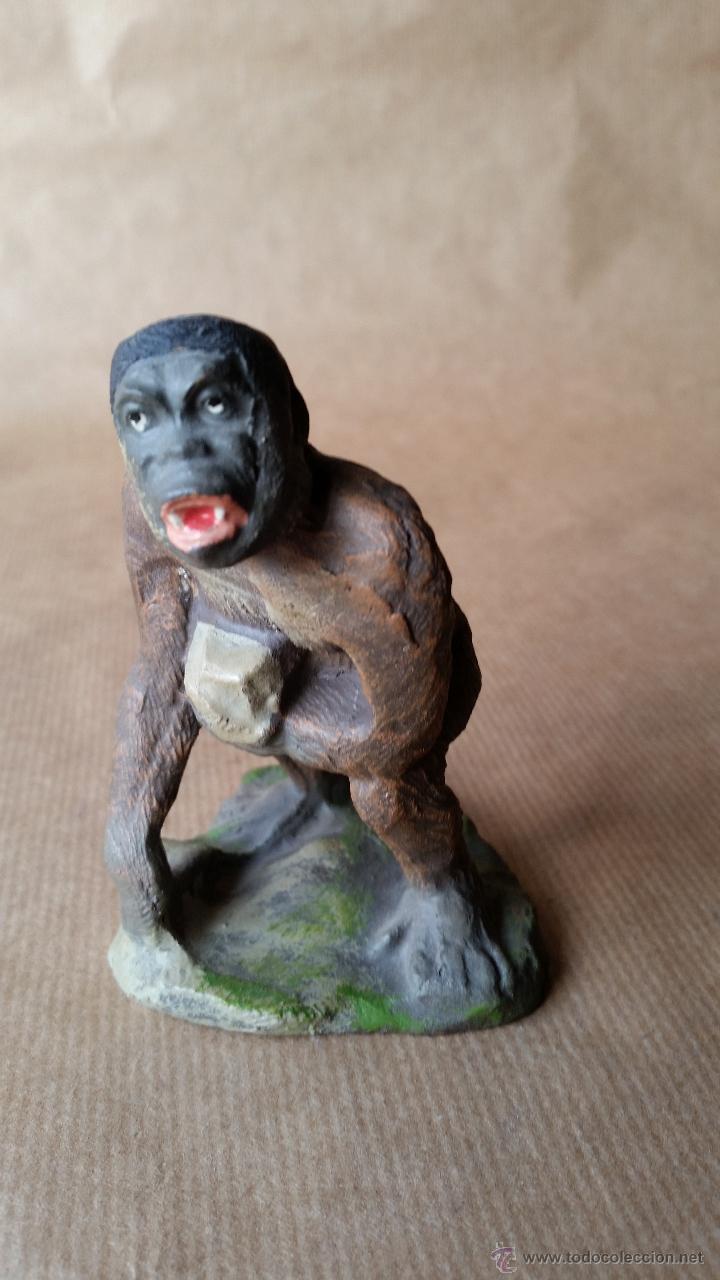 Figuras de goma y PVC: GORILA ELASTOLIN 1950 - Foto 1