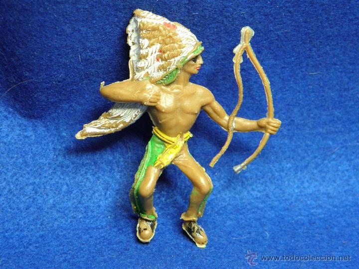Figuras de goma y PVC: INDIO A CABALLO CON ARCO DE COMANSI - Foto 1
