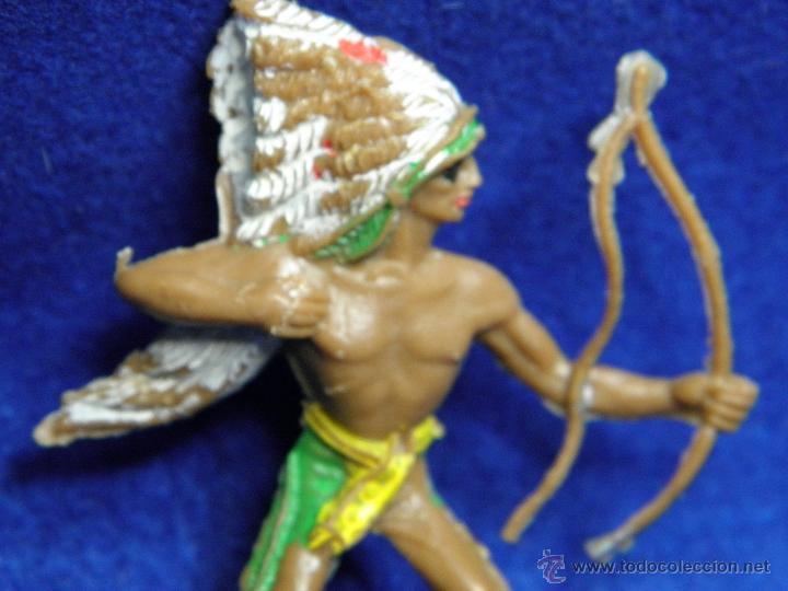 Figuras de goma y PVC: INDIO A CABALLO CON ARCO DE COMANSI - Foto 2