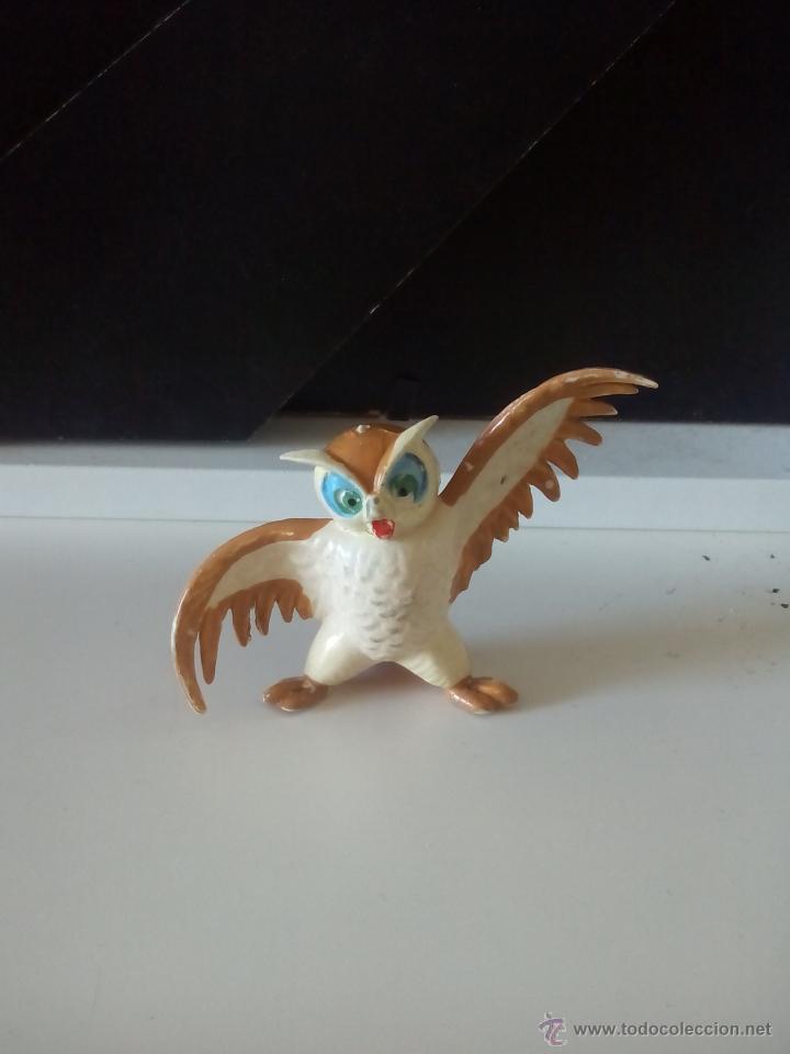 Figurines en Caoutchouc et PVC: Antigua Figura Se&ntilde;or Buho, amigo de Bambi. Original de Disney - Heimo. A&ntilde;os 60 - 70.