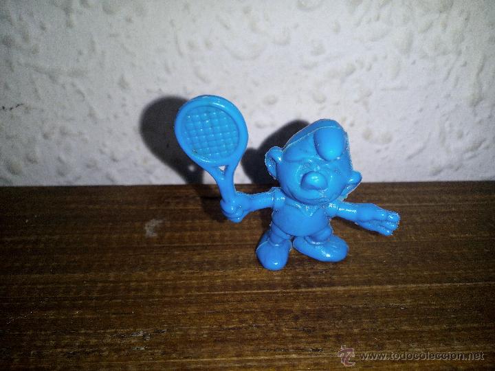 Figuras de goma y PVC: pitufo tenista dunkin - Foto 1