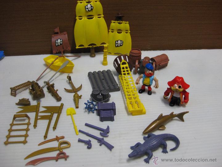 Figuras de goma y PVC: Pirata , lote 4 figuras. - Foto 1
