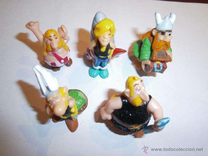 Figuras de goma Kinder: KINDER SORPRESA - 5 FIGURAS DE ASTERIX - - Foto 1