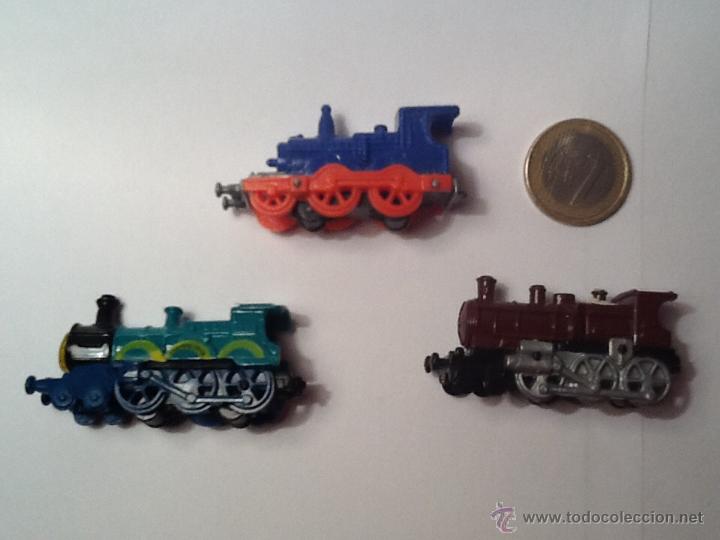 Figuras de goma Kinder: Miniaturas kinder trenes - Foto 2
