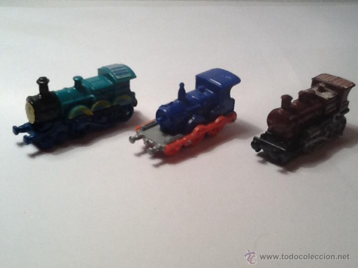 Figuras de goma Kinder: Miniaturas kinder trenes - Foto 3