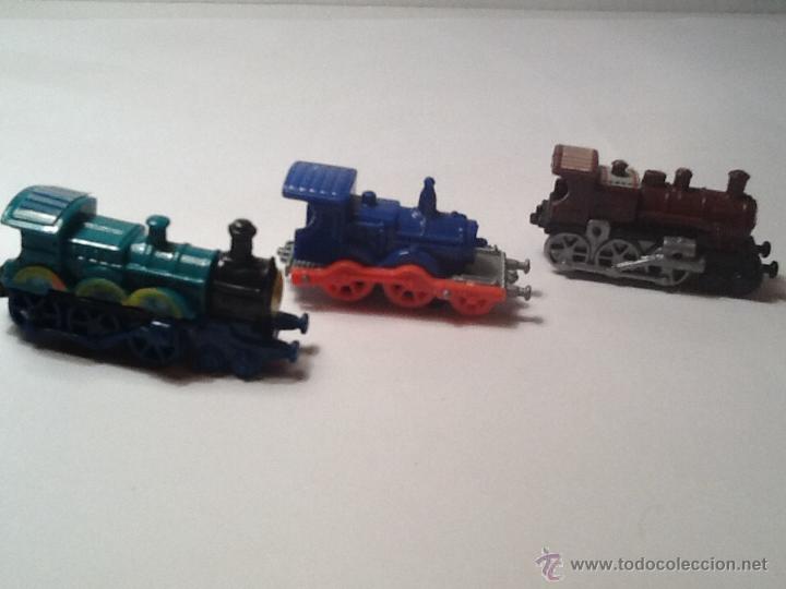 Figuras de goma Kinder: Miniaturas kinder trenes - Foto 4