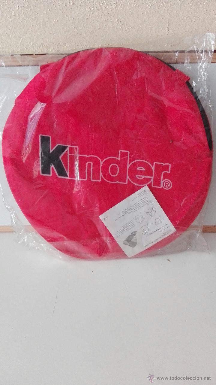 Figuras de goma Kinder: ESTERILLA DE PLAYA CON CUBIERTA (AUTO-MONTABLE) DE KINDER - Foto 1