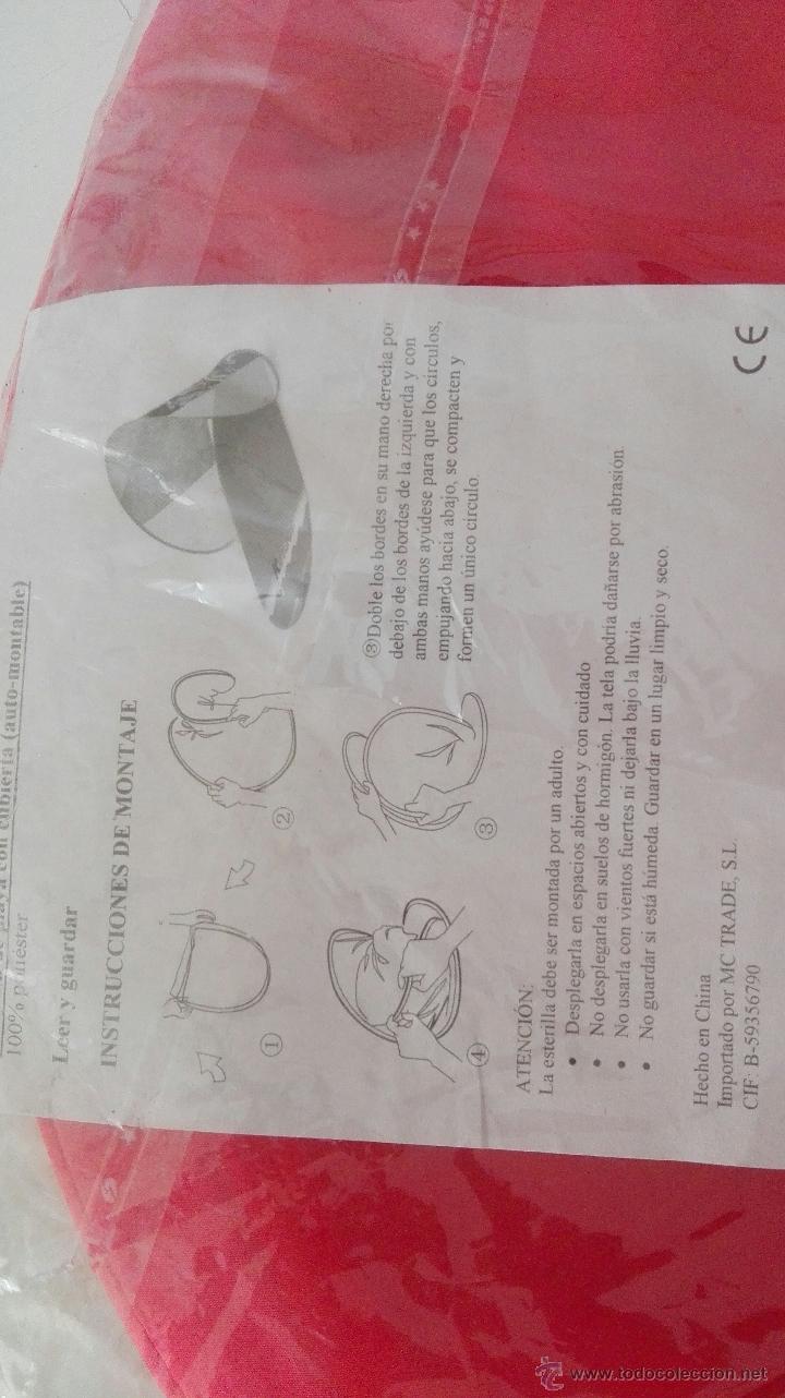 Figuras de goma Kinder: ESTERILLA DE PLAYA CON CUBIERTA (AUTO-MONTABLE) DE KINDER - Foto 2