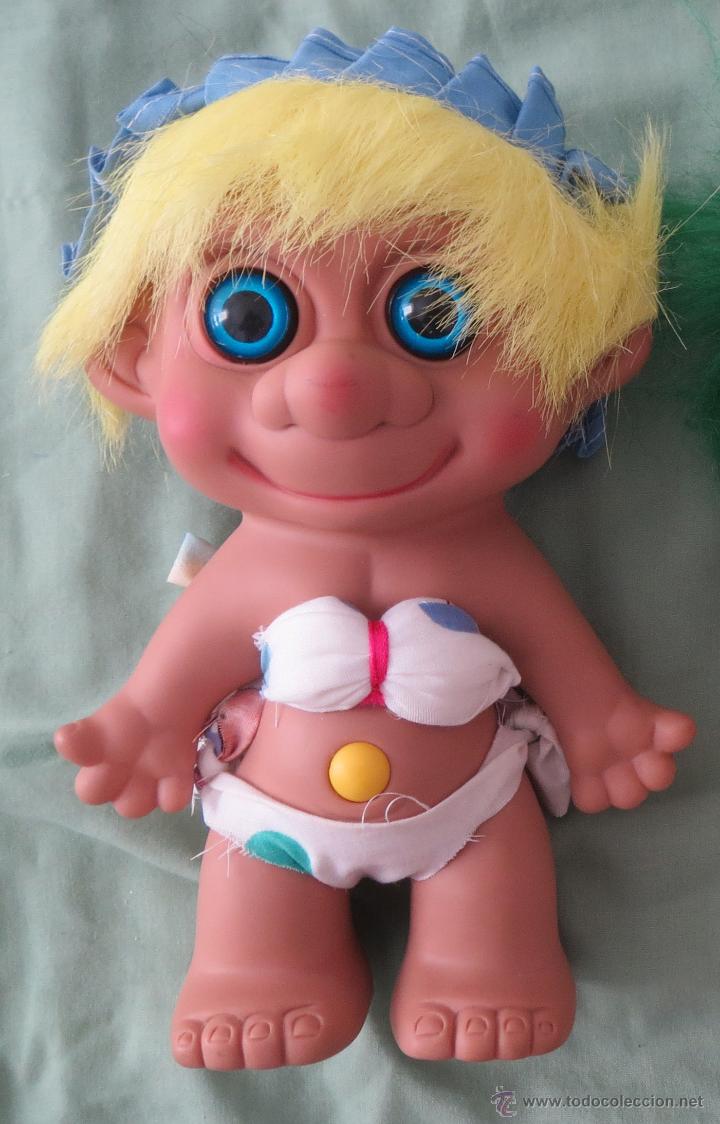 Figuras de goma y PVC: TROLL EN TRAJE DE BA&Ntilde;O 1985 - Foto 1