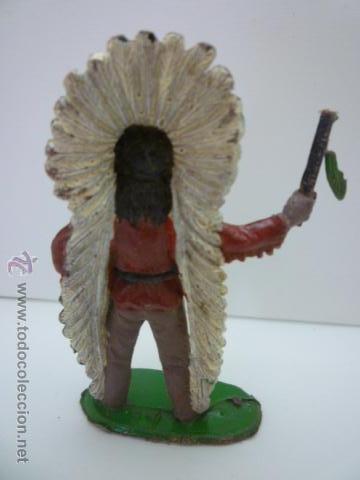 Figuras de goma y PVC: FIGURA JEFE INDIO COMANSI. - Foto 2