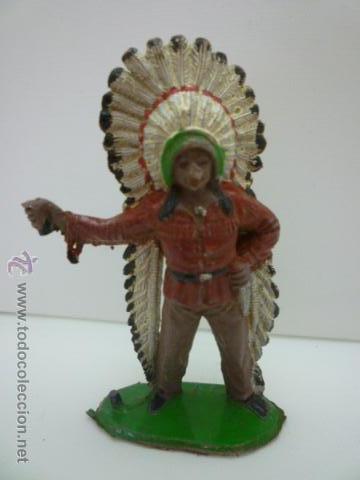 Figuras de goma y PVC: MU&Ntilde;ECO JEFE INDIO COMANSI. - Foto 1