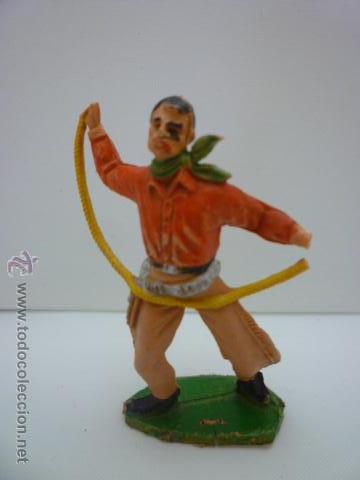 Figuras de goma y PVC: VAQUERO CON LA SOGA COMANSI. - Foto 1