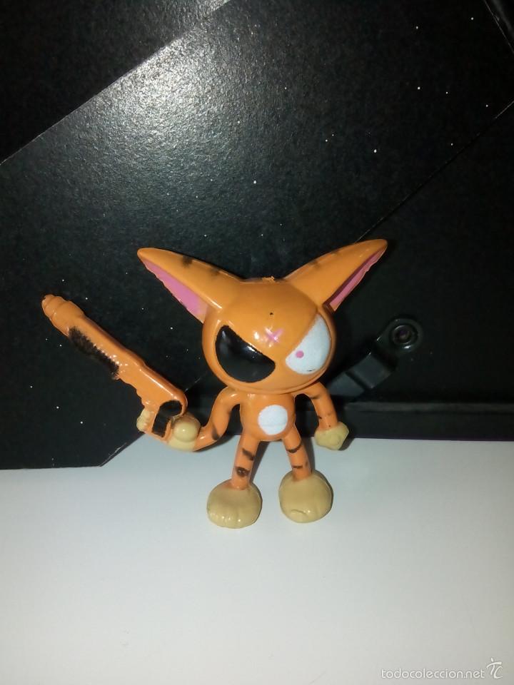 Gummi- und PVC-Figuren: Antigua Figura pvc Gato del Espacio Cosmico Personaje Dibujos Animados. Desconozco Marca.