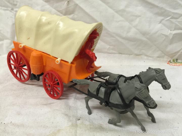Figuras de goma y PVC: CARRETA DE CABALLOS NOVOLINEA REF. 36. - Foto 1