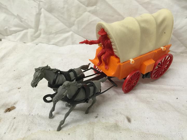 Figuras de goma y PVC: CARRETA DE CABALLOS NOVOLINEA REF. 36. - Foto 2