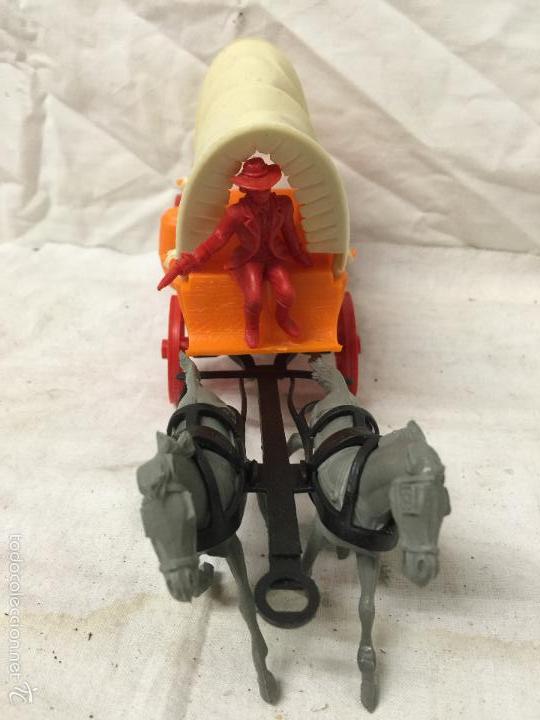 Figuras de goma y PVC: CARRETA DE CABALLOS NOVOLINEA REF. 36. - Foto 3