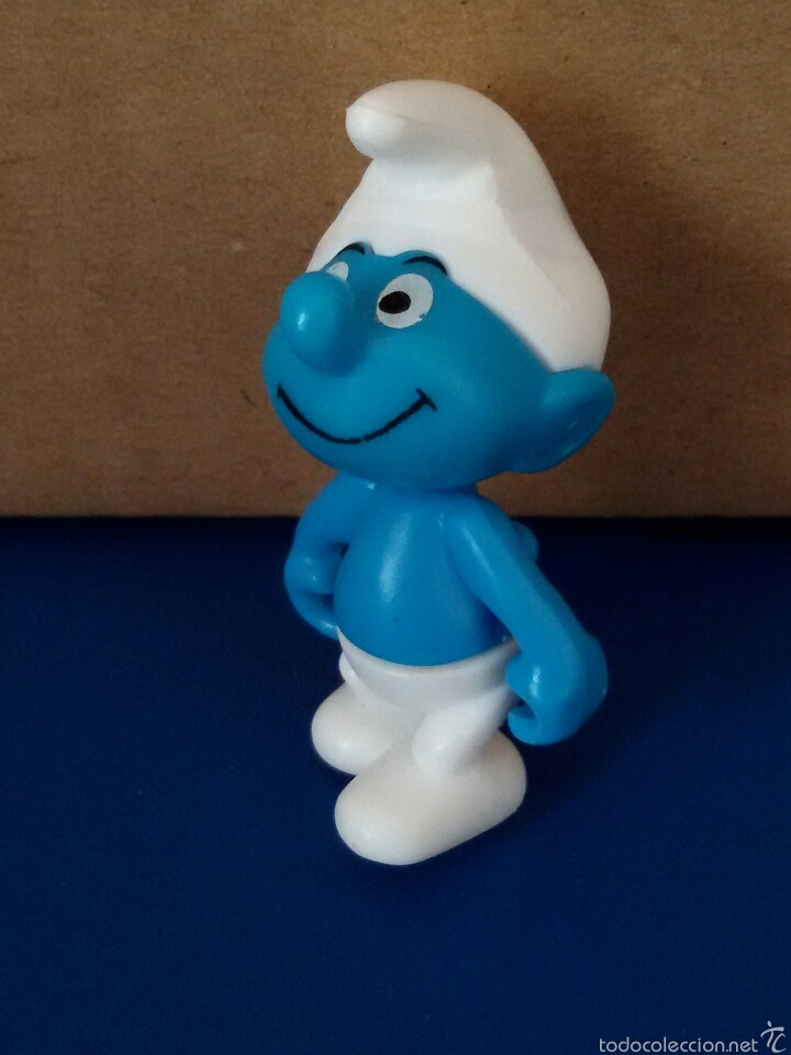 Figuras de Goma y PVC: Figura plastico desmontable PITUFO