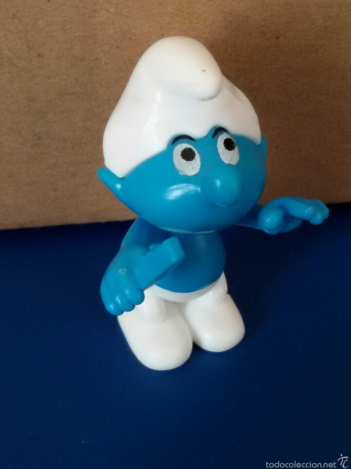 Figuras de goma y PVC: Figura plastico desmontable PITUFO - Foto 1