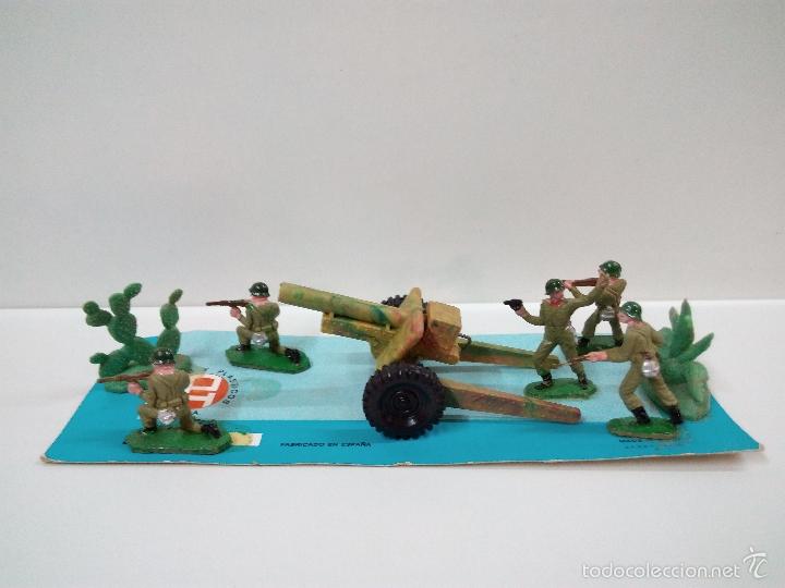 Figuras de goma y PVC: INFANTERIA CON CA&Ntilde;ON Y COMPLEMENTOS . PECH - Foto 1