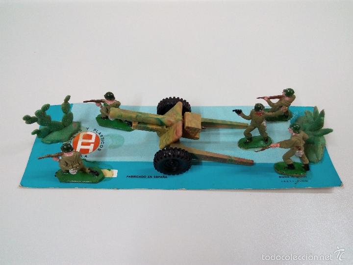 Figuras de goma y PVC: INFANTERIA CON CA&Ntilde;ON Y COMPLEMENTOS . PECH - Foto 2