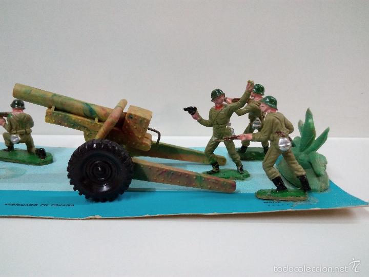 Figuras de goma y PVC: INFANTERIA CON CA&Ntilde;ON Y COMPLEMENTOS . PECH - Foto 3