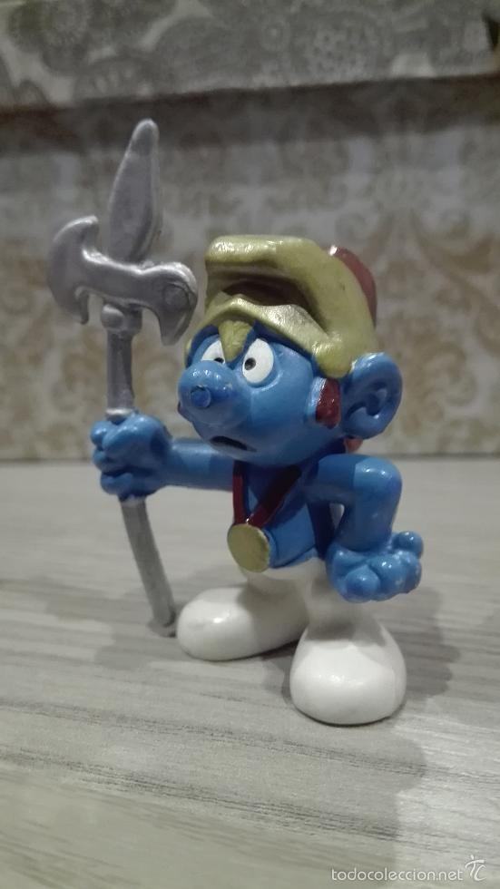 Figure di Gomma e PVC: FIGURA PVC O GOMA DURA PITUFO SOLDADO ROMANO