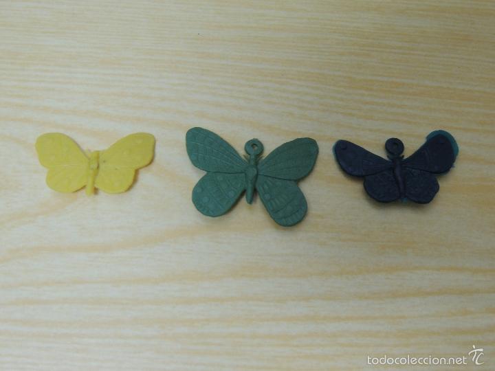 Figuras de goma y PVC: MARIPOSAS DE PLASTICO - Foto 1