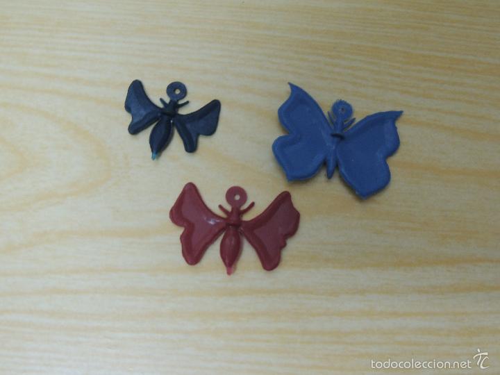 Figuras de goma y PVC: MARIPOSAS DE PLASTICO - Foto 1