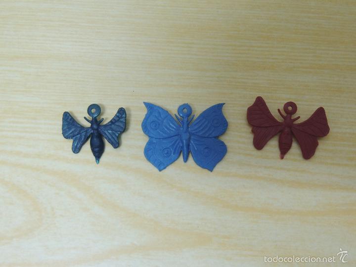 Figuras de goma y PVC: MARIPOSAS DE PLASTICO - Foto 2